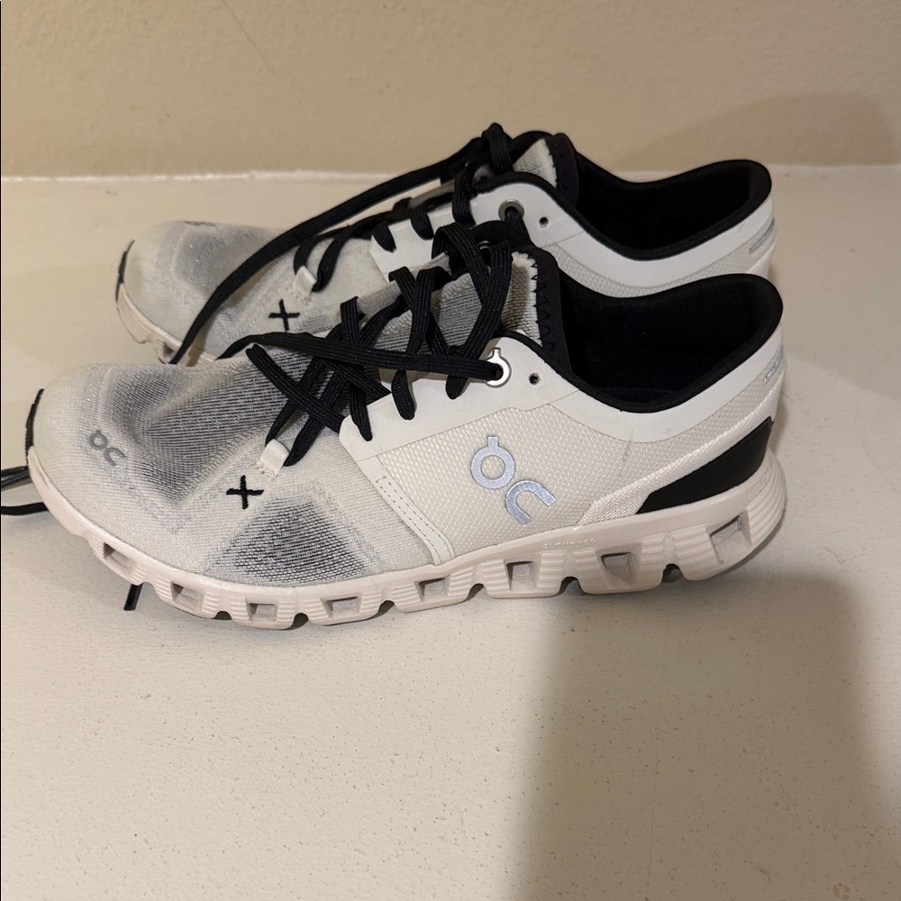 On Running Black & White Running Shoe (Women's)